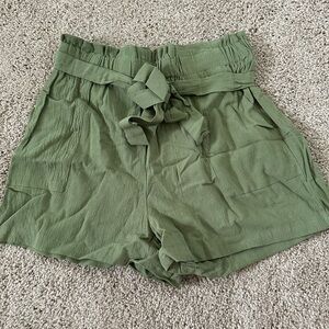 Olive Green Women's Shorts